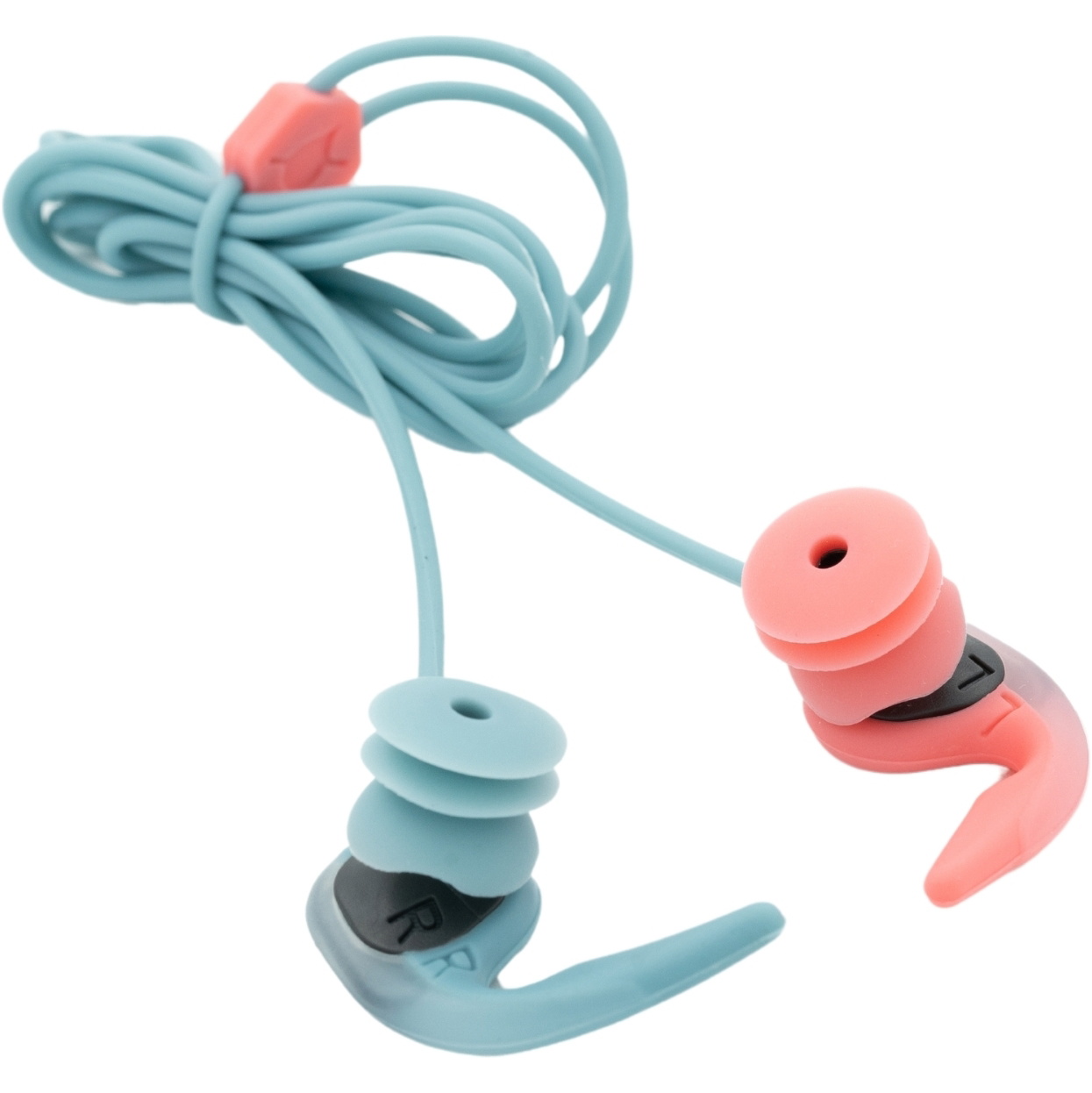 SurfEars 4.0 Ear Plugs - Coral / Sky | Watersports Outlet